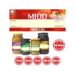 Didelė medaus etiketė tiesiai iš avilio – 100 vnt.