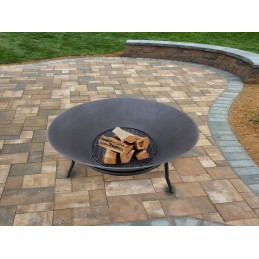 Tvirtas ketaus sodo židinys su 60 cm tinkleliu