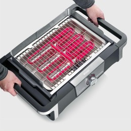 Severin statomas elektrinis grilis, balkonas, terasa, temperatūra nuo 0°C iki 500°C, LED, didelė galia 3000 W, 2 m laidas, nerūd