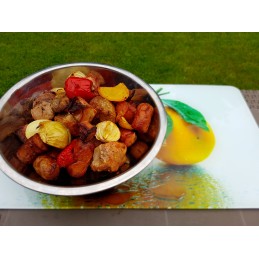 Komplektas iešmams kepti ant grotelių su elektrine pavara