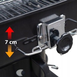 Stačiakampio formos anglies grilis ant ratų