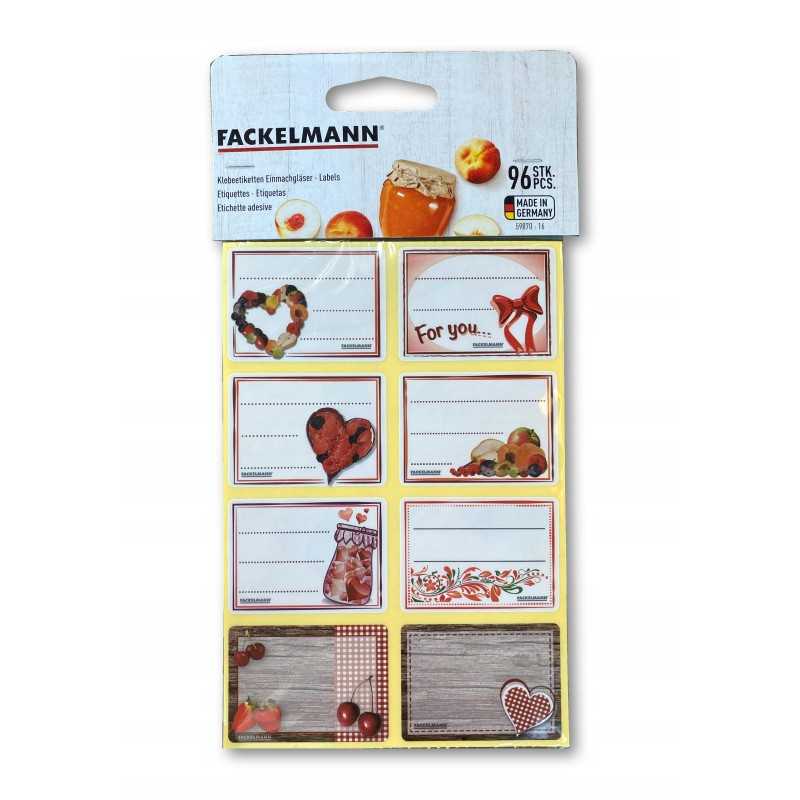 Etiketės stiklainiams 96 vnt.