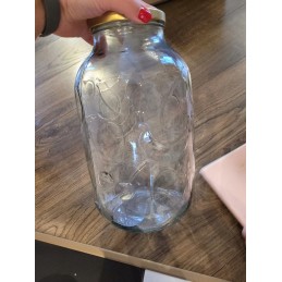 5l stiklinis indelis - su vaisių raštais