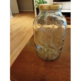 5l stiklinis indelis - su vaisių raštais
