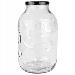 5l stiklainis + dangtelis