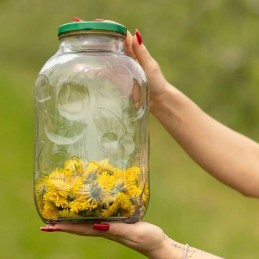 5l stiklainis + dangtelis