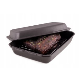 Ketaus kepimo skarda su grotelėmis