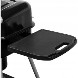 Stačiakampio formos anglies grilis ant ratų