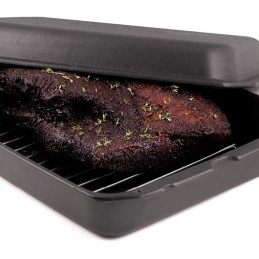 Ketaus kepimo skarda su grotelėmis