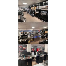 Ketaus kepimo skarda su grotelėmis