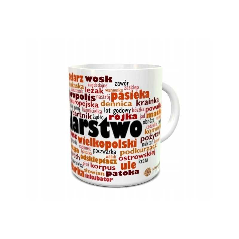 Siūlome keraminį bitininkystės puodelį - 330 ml - puiki dovana kiekvienam bitininkui ir bičių mylėtojui - labai geras lenkiškas 