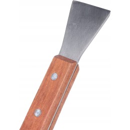 Nerūdijančio plieno kaltas, grandiklis su medine rankena, 20 cm