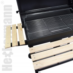 Sodo kepsninė su anglimis, 2 chromuotos grotelės, 2 lentynos, peleninė, plieninis termometras