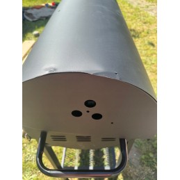 Sodo kepsninė su anglimis, 2 chromuotos grotelės, 2 lentynos, peleninė, plieninis termometras