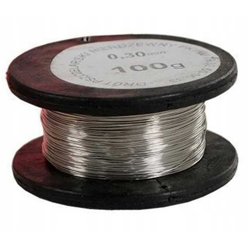 viela rėmams 0,3mm - 100g, nerūdijanti ir atspari rūgštims