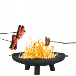 Didelis sodo židinys, 80 cm, grilio židinys