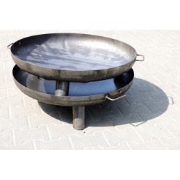 Didelis sodo židinys, 80 cm, grilio židinys