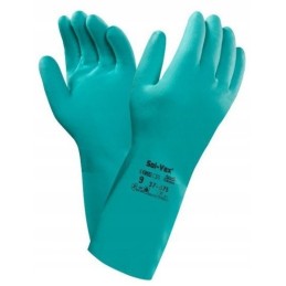 Rūgštims atsparios pirštinės, skirtos darbui su rūgštimis bityne, 11 dydis