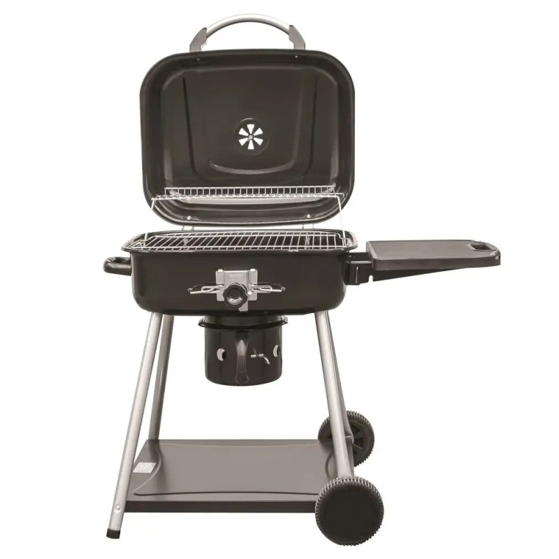 Mirpol stačiakampės anglies kepsninės ant 46cm ratų