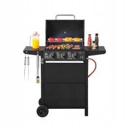 El Fuego San Jose dujinis grilis, 3 degikliai, ketaus grotelės, reduktorius