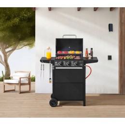 El Fuego San Jose dujinis grilis, 3 degikliai, ketaus grotelės, reduktorius