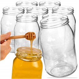 8x konservavimo stiklainiai 900ml indelis agurkams raugti, gerai supakuotas