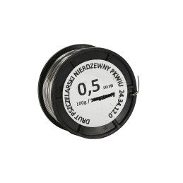 Nerūdijančio plieno viela bičių rėmams 0,5 mm - 100g