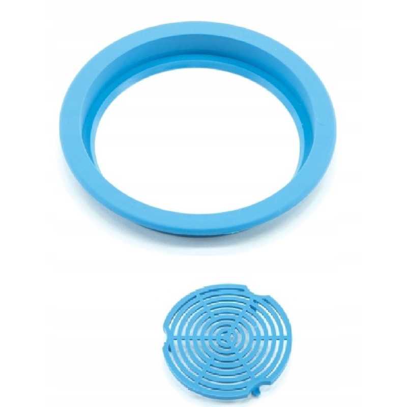 Grindinis žiedas + sietelis - rinkinyje 10 vnt.