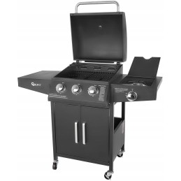 ✅geko g80515 plieninis dujinis grilis 11,6 kw 4 degiklių sodo termometras✅