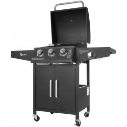 ✅geko g80515 plieninis dujinis grilis 11,6 kw 4 degiklių sodo termometras✅