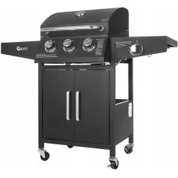 ✅geko g80515 plieninis dujinis grilis 11,6 kw 4 degiklių sodo termometras✅