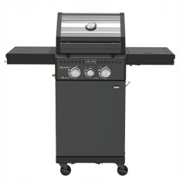 Dujinės sodo grilis su Zeus dangteliu, juodas