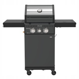 Dujinės sodo grilis su Zeus dangteliu, juodas