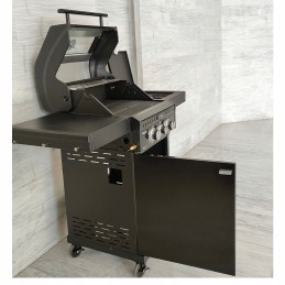 Dujinės sodo grilis su Zeus dangteliu, juodas