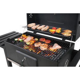 Grilis su anglimis XXL, ketaus grotelės, 78x42,5cm