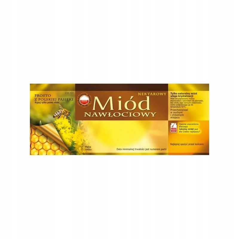 Medaus lipduko etiketė 154x60mm naw 100vnt e127