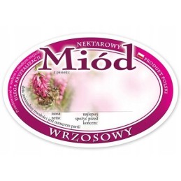 Medaus lipduko etiketė (92x60) rugsėjis 100 vnt e307