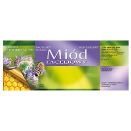 Pakuotė didelių etikečių/lipdukų facelijų medaus indeliui (100 vnt.)