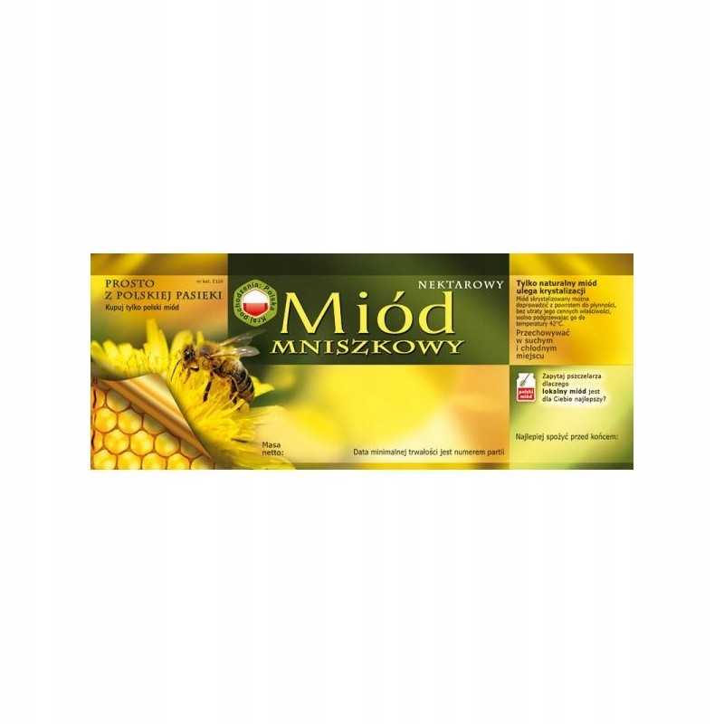 Medaus lipduko etiketė 154x60mm mn 100vnt e120