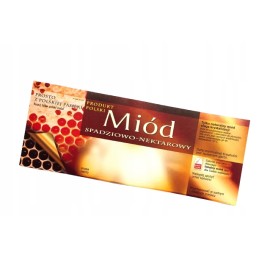 Lipčiaus medaus etiketė, lipdukas