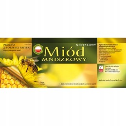 Etiketė, lipdukas medui 'kiaulpienių medus