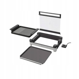 Elektrinis stalo grilis su stikliniu dangteliu lono wmf