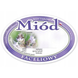 Medaus lipduko etiketė (92x60) fc 100 vnt e315