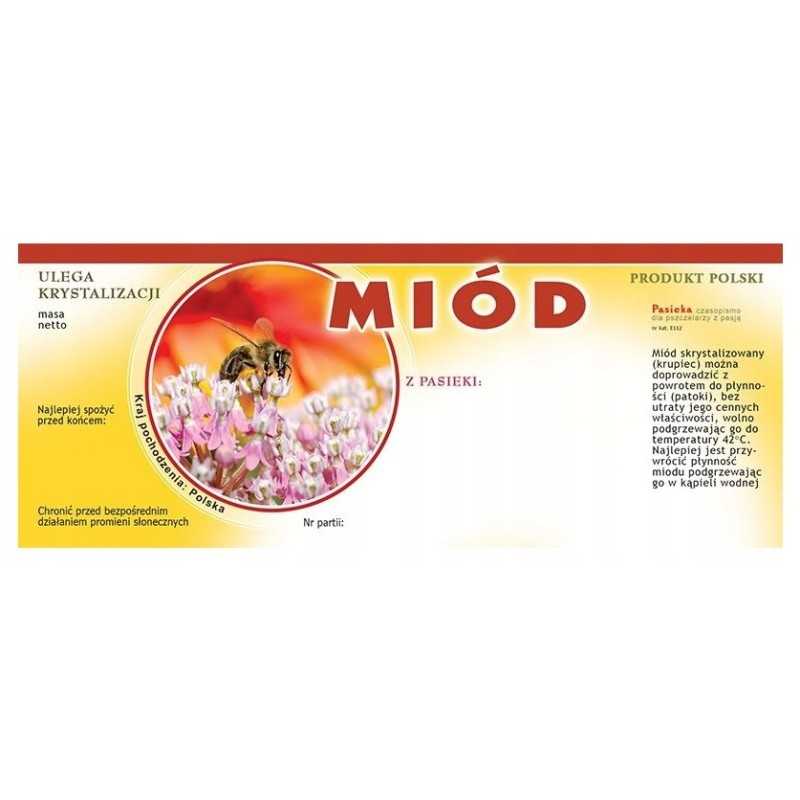 Medaus lipduko etiketė universali 154x60mm 100 vnt