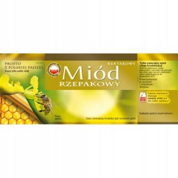 Medaus etiketė, lipdukas "rapsų medus" 100 vnt