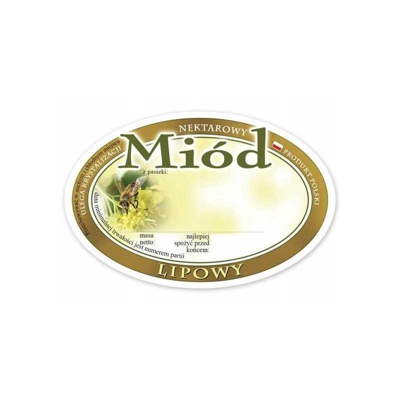 Medaus lipduko etiketė (92x60) lp 100 vnt e306