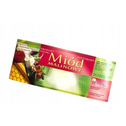 Medaus etiketė 'aviečių medus' 100 vnt.