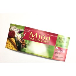 Medaus etiketė 'aviečių medus' 100 vnt.