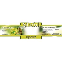 Dekoratyvinių etikečių/lipdukų pakuotė liepų medui (100 vnt) - raštas E215