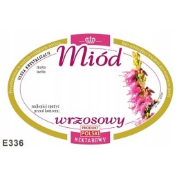 Etiketės lipdukas viržių medui 92x60 100 vnt